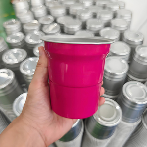 Vente en gros de gobelets en aluminium jetables personnalisables de 600 ml/20 onces, avec logo coloré, pour le café, la bière, les fêtes - Product Image 3
