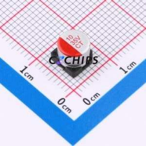 Condensateur solide SMD CT1V100M0605, D6.3xL5.8mm (Capacité : 10uF) (Précision : 20%) Tension nominale : 35V - Product Image 1