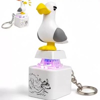 Porte-clés lumineux en forme de mini-ravioli, Clicker de clavier, Jouet anti-stress, Porte-clés mignon pour sac à dos, Cadeau, Jouets pour soulager l'anxiété