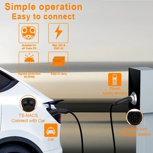 Cable de Carga para Vehículos Eléctricos Feyree, Tipo 2 a NACS, 7kW, Monofásico, 32A, para Cargador de Pared Inteligente, Carga Pública de CA para Tesla - Product Image 3
