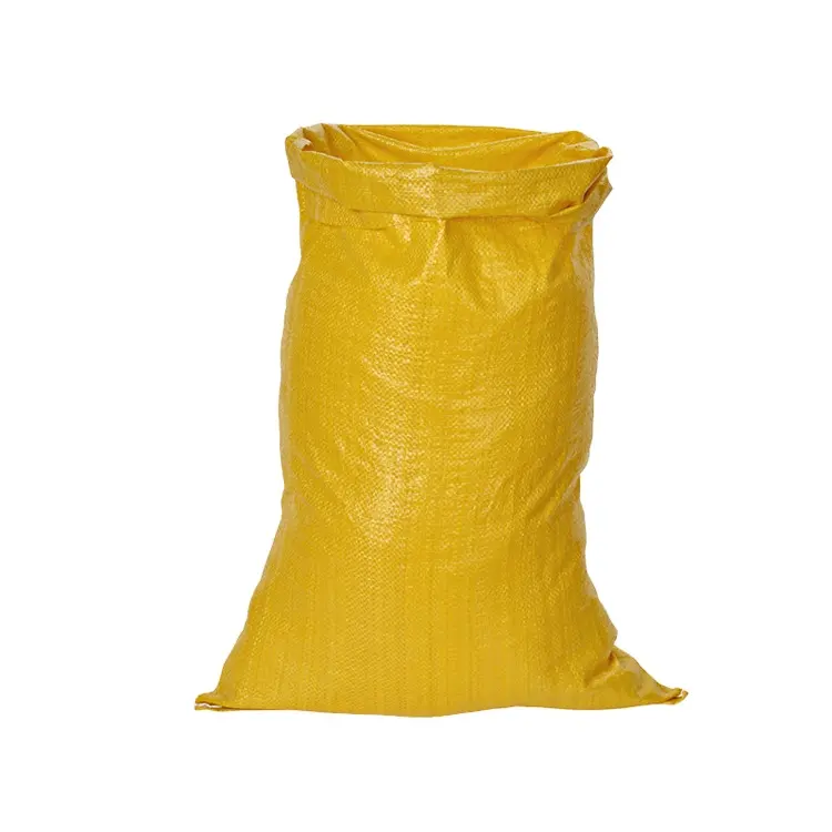 20kg 25kg heat seal double folded polyethylene bag jagung holographic woven bag for packing garbage vegetable food