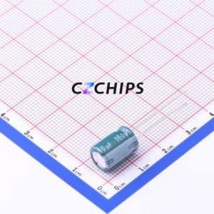 Condensador Electrolítico de Aluminio de Orificio Pasante EGD2CM100F12OT, Orificio Pasante, D8xL12mm 10uF 20% 160V 206mA-100kHz - Product Image 1