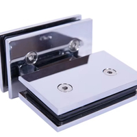 Poignée de tirage moderne en acier inoxydable pour porte vitrée double face, ouverture à 180 degrés, fermeture douce, réglable, pour chambre et cuisine