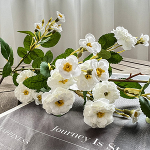 Rosas Artificiales de Plástico de Alta Simulación, Arreglo Floral Decorativo para Sala de Estar y Mesa de Comedor - Product Image 4