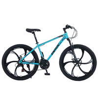 Vélo de montagne en acier le moins cher 24 26 27,5 29 pouces, cadre en acier, roue en alliage de magnésium, Bicicleta, frein à disque, 21 vitesses, vélo de montagne pour hommes