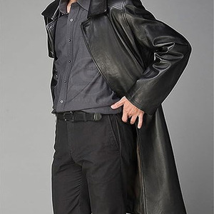 Abrigo Largo de Invierno de Diseño Personalizado Nuevo de 2025, Abrigo de Cuero de Alta Calidad a Precio de Mayoreo para Hombre - Product Image 3