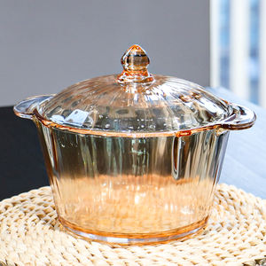 <span class=keywords><strong>Olla</strong></span> de Vidrio de <span class=keywords><strong>Gran</strong></span> <span class=keywords><strong>Capacidad</strong></span>, <span class=keywords><strong>Olla</strong></span> de Cocina de Vidrio de Borosilicato, Cacerola de Vidrio para Sopa con Tapa - Product Image 5