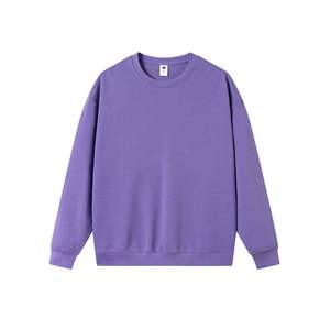 Logo personnalisé graphique Sweatshirt pull 330GSM pour homme 100% coton Sweat ras du cou à épaules tombantes pour homme - Product Image 4