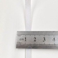 Cordon élastique plat rayé en caoutchouc extensible de 6 mm, bande élastique tressée pour textiles de maison, sacs, chaussures, en rouleau