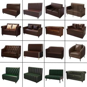 S086 cao cấp sang trọng nhà hàng ăn uống gian hàng thanh cổ điển Bàn và ghế thức ăn nhanh Bàn ghế cafe banquette gian hàng sofa - Product Image 4