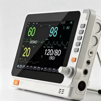 Moniteur patient portable multi-paramètres haute précision pour hôpital et soins intensifs, écran couleur 10,1 pouces, batterie grande capacité