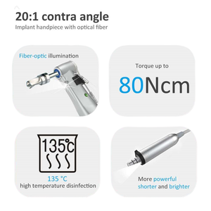 Soco C-sailor Pro impianto dentale impianto motore impianto con 1 pz fibra 20:1 angolo di controllo dentale Kit impianto dentale - Product Image 4
