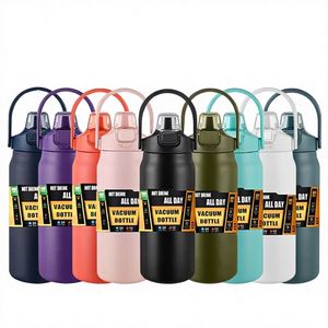 Custom Outdoor Hiking <b>Large</b> Capacity Children's 304 Stainless Steel Double-Drinking Portable Insulated Belly Water Bottle Flask - Product Image 2