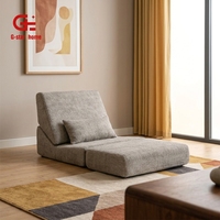 Ensemble de meubles de salon, canapé-lit modulaire extensible et convertible, une place, tissu lavable, garnissage en mousse, style moderne