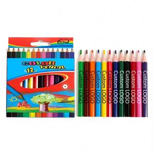 ชุดดินสอสีพลาสติก 12 สี บรรจุในกล่องสีสันสดใส แกนดินสอขนาด 7 นิ้ว รูปทรงหกเหลี่ยม ดินสอสีสำหรับวาดภาพระดับมืออาชีพสำหรับเด็ก - Product Image 1