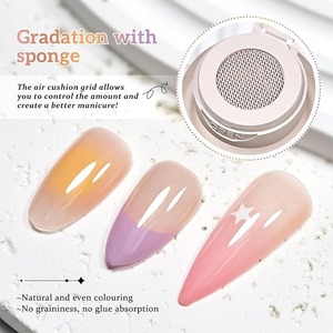 Kit de vernis gel Cushion Painting 6 couleurs pour le nail art, usage professionnel et à domicile - Product Image 2