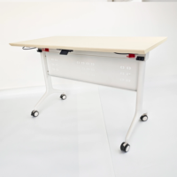 Meubles de bureau modernes en métal pour usage commercial, table pliable, bureau d'ordinateur exécutif, vente en gros, installation simple et peu coûteuse