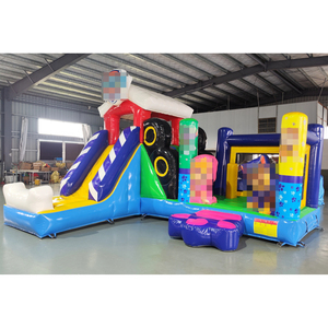 Structure gonflable commerciale pour enfants, thème chien de <span class=keywords><strong>patrouille</strong></span>, avec <span class=keywords><strong>toboggan</strong></span> et zone de saut, modèle Paw Dry Slide, château gonflable et aire de jeux - Product Image 1