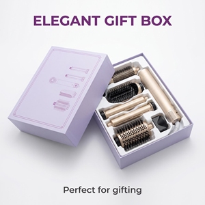 Set de Estilizador de Cabello 7 en 1 Multifuncional, Ecológico, con Motor sin Escobillas de Alta Velocidad, Color Personalizado, Kit Completo, Caja de Regalo de Lujo Color Lavanda - Product Image 1