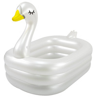 Piscine gonflable pour enfants en forme de canard, en PVC, épaissie et résistante à l'usure, pour les activités de natation et de baignade
