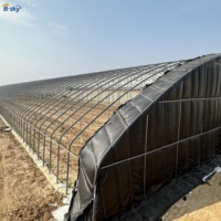 Rumah Kaca Termal 26x98 kaki, Langsung dari Pabrik, Isolasi Khusus untuk Produksi Sayuran Musim Dingin