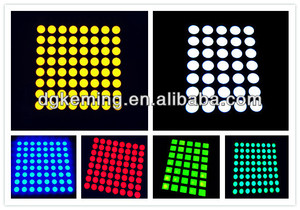 Houkem nhà máy màu đỏ 3x3mm vuông 5x7 Led Dot Matrix hiển thị anode 1357-bsr - Product Image 6