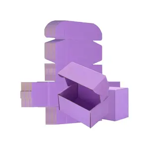 재활용 가능한 맞춤형 크기 골판지 상자 맞춤형 로고 상자 6x6x2 우편 배송 상자 무료 샘플