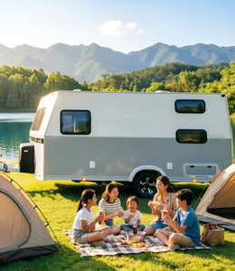 Caravana Híbrida Todoterreno Moderna OEM con Ruedas para Casa, Autocaravana Impermeable Móvil de Acero Inoxidable con Comodidades Completas - Product Image 4