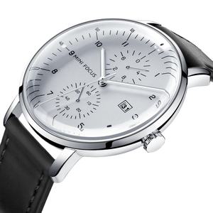 Reloj de Pulsera Analógico de Cuarzo para Hombre Mini Focus MF0052G MF 0052, Correa de Cuero, Diseño Moderno - Product Image 1