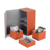 Boîte de jeu de cartes à jouer personnalisée de luxe stockage de cartes à collectionner boîte en plastique pour Tarot Mtg Poke mons Tcg Yugioh