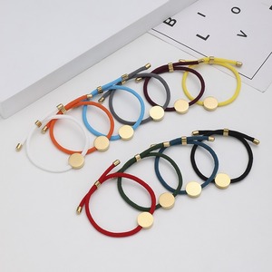 Bracelet de corde à breloques en perles rondes personnalisées avec logo personnalisé Bracelet de surfeur en corde de Milan Bracelet de corde de voile Cadeau unique pour homme - Product Image 1