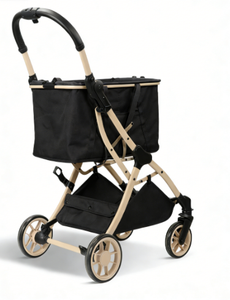 Chariot de courses pliable à 4 roues, léger, imperméable, confortable, lavable, grande capacité pour une utilisation en extérieur - Product Image 2