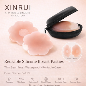 Couvre-mamelon en silicone adhésif réutilisable, mince et sans couture, avec bande de coton collante, couvre-soutien-gorge <span class=keywords><strong>sexy</strong></span> imperméable - Product Image 1