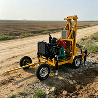 Machine professionnelle de forage de puits d'eau, équipement de forage de puits avec moteur diesel de 22 CV pour systèmes d'irrigation