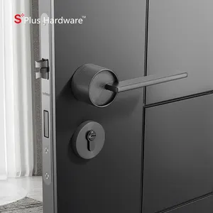 Zinc Alloy Lever Door Handle Interior Lock Set Zinc Alloy Lever porta fechadura conjuntos