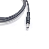 Kabel Pemisah Daya DC (1 ke 2) Konektor Barel 5.5x2.1mm untuk Kamera CCTV Lampu LED, Kabel Ekstensi Daya Hitam yang Tahan Lama