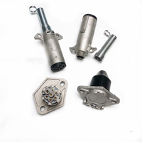Câble d'alimentation spiralé noir rétractable à 7 broches pour remorque, pièces de camion personnalisées, câble à ressort flexible à 7 conducteurs