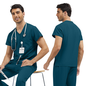 42304, Uniforme Médico de Trabajo Cómodo para Mujer, Uniforme de Camarera Elástico Azul Marino - Product Image 3
