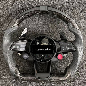 Volant <span class=keywords><strong>sport</strong></span> en fibre de carbone forgée avec écran LED et bouton de démarrage pour <span class=keywords><strong>Audi</strong></span> <span class=keywords><strong>2018</strong></span> A4/A3/A5/A6/A7/A8/<span class=keywords><strong>Q2</strong></span>/Q3/R8 - Product Image 6