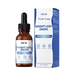 Food Grade 60ml Slimming Herbal Extract Solvent Extraction Keto Electrolytes Drops Performance Boosting Metabolism CAN <b>Bottle</b> - Product Image 1