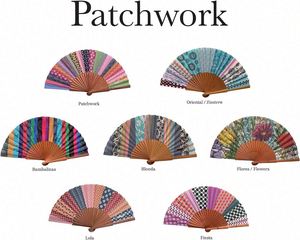 22cm Handmade Wooden Folding Fan Custom Portable Spanish Flowers Wall Hanging Decoration for Wood Crafts Wooden <b>Boxes</b> Wall Signs - Product Image 4