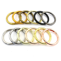 Accessoires de cintre de sac de différentes tailles Trendy Whole Sale Metal Spring O Ring for Key Chain Bag Strap Connecting Hanging Buckle Open