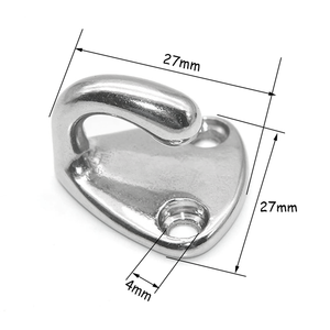 Gancho de Pared Resistente de Acero Inoxidable 316 para Colgar Abrigos en Barcos - Product Image 5
