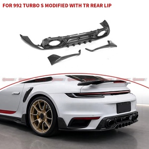ดิฟฟิวเซอร์หลังคาร์บอนไฟเบอร์แบบแห้ง Te-chart Style สำหรับ Porsche 992 Turbo S Lower Valance จัดจำหน่ายโดยตรงจากโรงงาน ขายส่งโดยตรง - Product Image 3