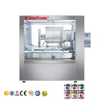 Machine de remplissage automatique à piston pour boissons en verre, pâtes, ketchup, mayonnaise, confiture, sauce chili, miel, huile moteur personnalisée, PLC+