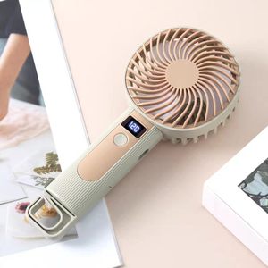 Ventilador Plegable con Compresa de Hielo, Viento Turbo de Alta Velocidad, Mini Enfriador Portátil Recargable por USB para Escritorio y Exteriores - Product Image 1