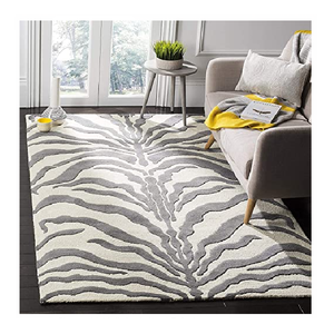 Alfombra de lana tejida a medida, Alfombra de lujo peluda suave para sala de estar, Alfombra de lana hecha a mano duradera, venta al por mayor, antideslizante, lavable - Product Image 1