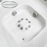 Centre de bien-être familial, spa extérieur polyvalent pour 8 personnes avec hydromassage, jets d'air et système d'hydrothérapie complet.