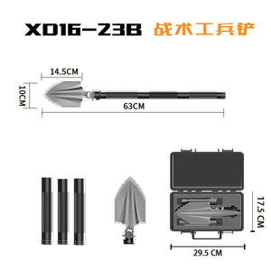 Pioche multifonction série Xd avec poignée en D, pliable, équipement de camping en plein air avec allume-feu, qualité industrielle - Product Image 5