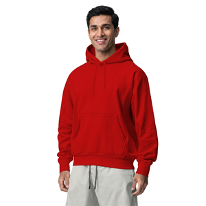 Logo personnalisé brodé marque privée Oem molleton de polyester unisexe grande taille sweatshirts à capuche pour hommes et sweatshirts à capuche unis - Product Image 1